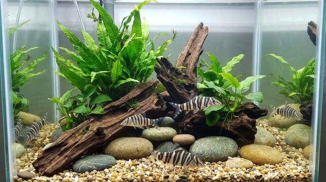 Zebra loach aquarium