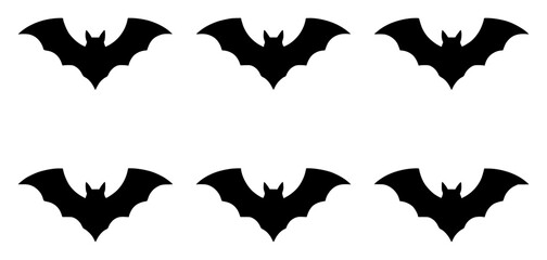 Fototapeta premium Minimalist vector illustration of a bat rendered in black set with simple line art design featuring sketches, drawings, vector graphics with minimalist and simple illustrations
