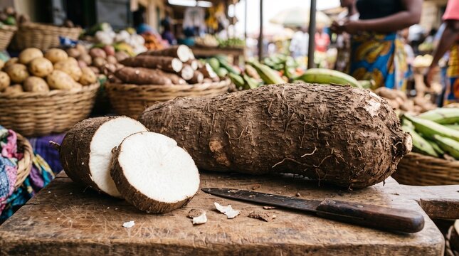 Fresh white yam