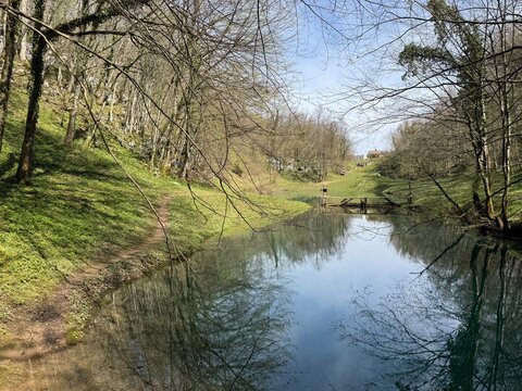 Schmidt lake (Green Lake) or Smit&rsquo;s Lake in Donje Zagorje - Ogulin, Croatia (&Scaron;mitovo jezero ili Zeleno jezero kod Donjeg Zagorja - Ogulin, Hrvatska)