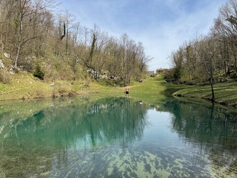 Schmidt lake (Green Lake) or Smit&rsquo;s Lake in Donje Zagorje - Ogulin, Croatia (&Scaron;mitovo jezero ili Zeleno jezero kod Donjeg Zagorja - Ogulin, Hrvatska)
