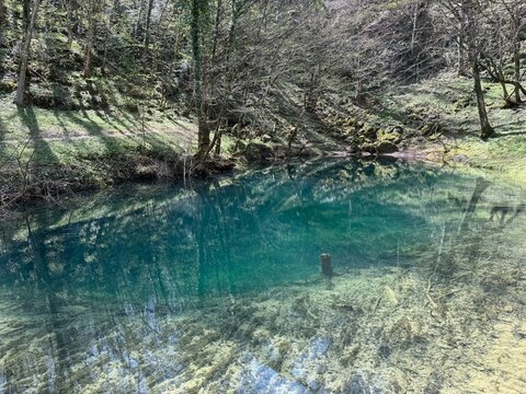 Schmidt lake (Green Lake) or Smit&rsquo;s Lake in Donje Zagorje - Ogulin, Croatia (&Scaron;mitovo jezero ili Zeleno jezero kod Donjeg Zagorja - Ogulin, Hrvatska)