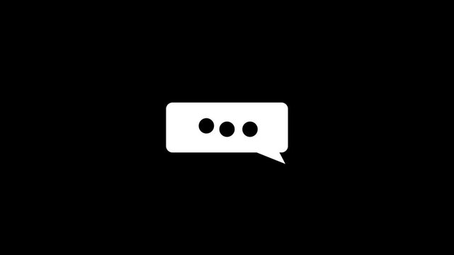 Messenger waiting animated indicator g if with typing or thinking dots slowly pulsing inside of it.