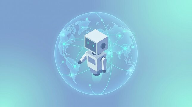 ai global analytics illustration vector