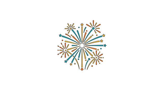 Colorful fireworks exploding in air.