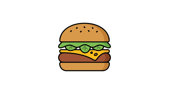 Cheeseburger with lettuce and cheese.