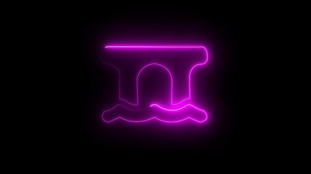 Digital bridge concept with illuminated points over abstract landscapes, displaying technological connection and data flow animation