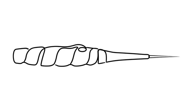 Screwdriver tool on white background.