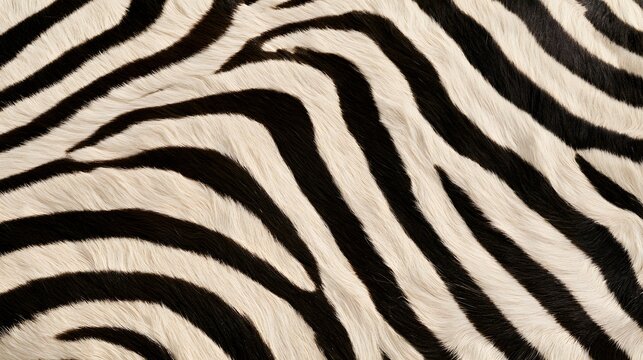 Black and white zebra stripe fur texture with natural organic pattern and soft detailed fibers