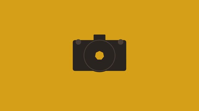 Camera Aperture Breathing - Minimalist 2D Flat Animation