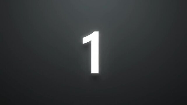 Number five and four layered on a dark grey background