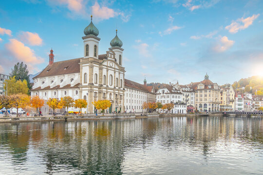 Lucerne city skyline  in  Switzerland