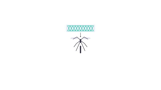Bug Protection Icon, seamless, loop