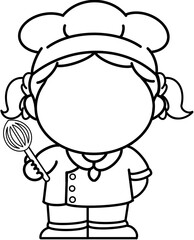 Fototapeta premium chef holding a blank sign