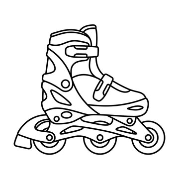 Inline roller skate with protective cage guard for urban commuting and safety training