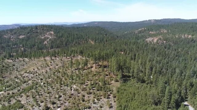 Aerial View of the Stanislaus National Forest