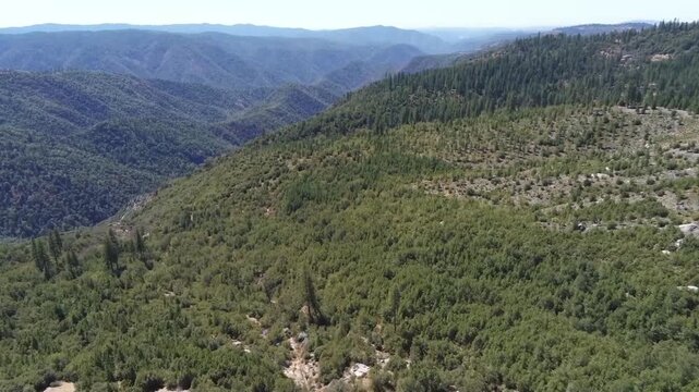 Aerial View of the Stanislaus National Forest
