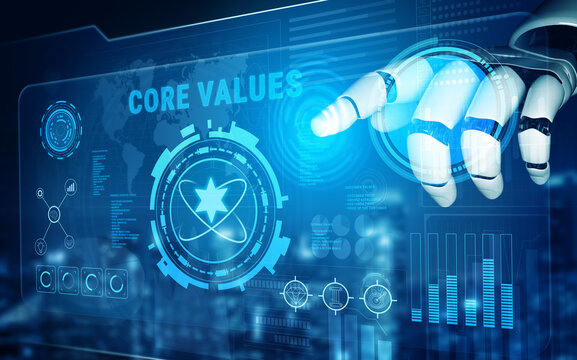 AI guided implementation of corporate core values and business ethics. These AI monitored principles guide the company culture and vision. Motif