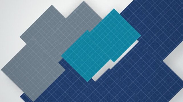 Architectural grid blueprint seamless loop motion background