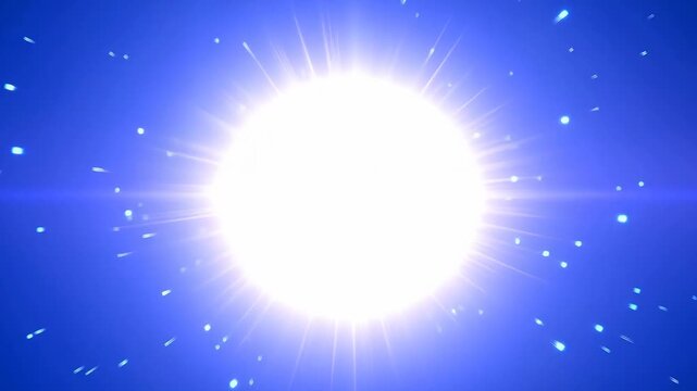 Abstract Blue Light Burst Radiating Energy Across Dark Space, Futuristic Luminous Background With Colorful Red and White Streaks, Glowing Center, Dramatic Motion, Vibrant Intensity and Depth