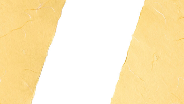 Yellow Torn Paper Background with White Copy Space for Social Media, Video Overlays, Banners and Creative Designs