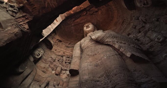 Datong Yungang Caves Chinese Civilization Treasure 4K