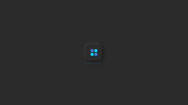 Abstract digital grid pattern with glowing blue and teal squares