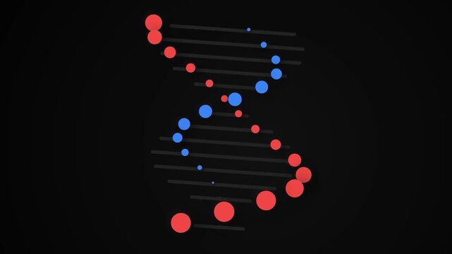 Abstract genetic helix data visualization molecular structure science technology