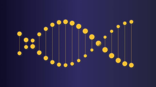 Abstract representation of dna helix structure in science and medicine
