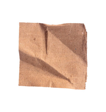 brown cardboard box isolated