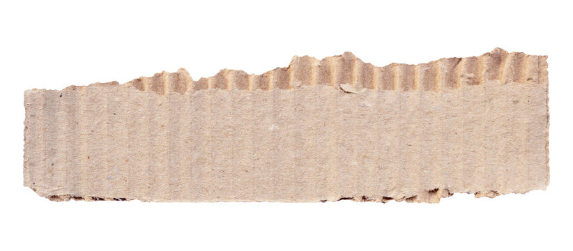 brown cardboard isolated