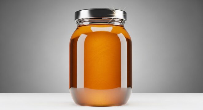 琥珀色の液体が入ったガラス瓶