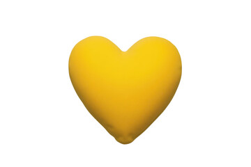 Fototapeta premium Small yellow heart shaped cushion