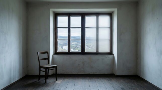 Lonely Chair in an Empty Room Representing Lost Trust