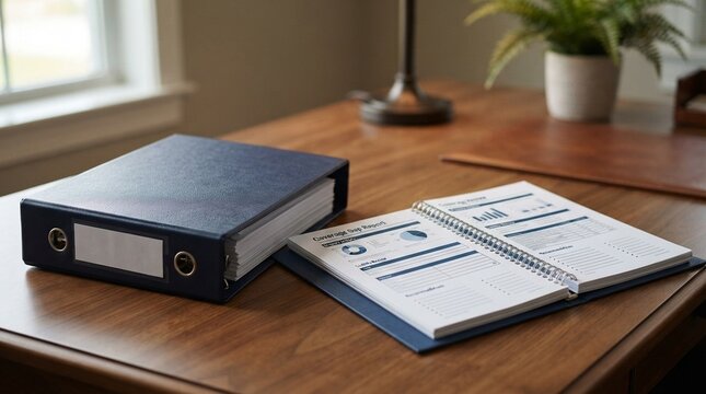 Insurance coverage gap report beside policy binder, insurance coverage review concept
