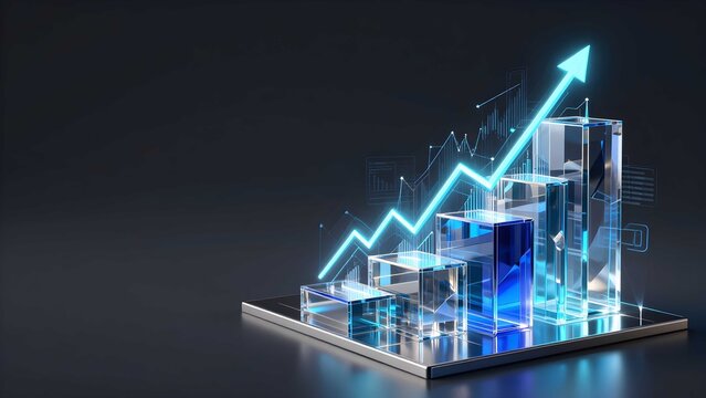 Elegant neon background showcasing technology, innovation, and corporate progress