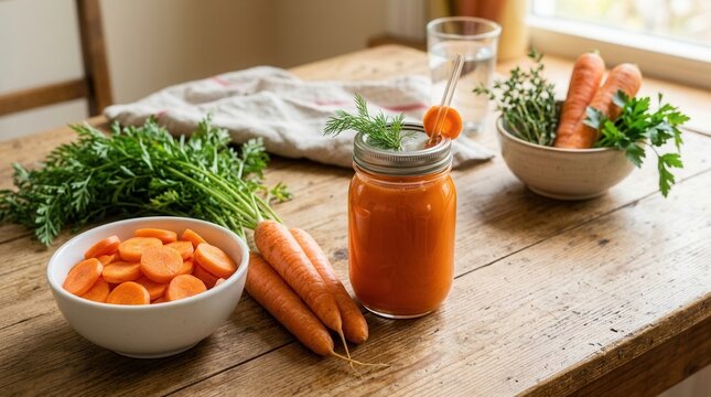 Freshly Juiced Carrots And Their Nutritious Health Benefits
