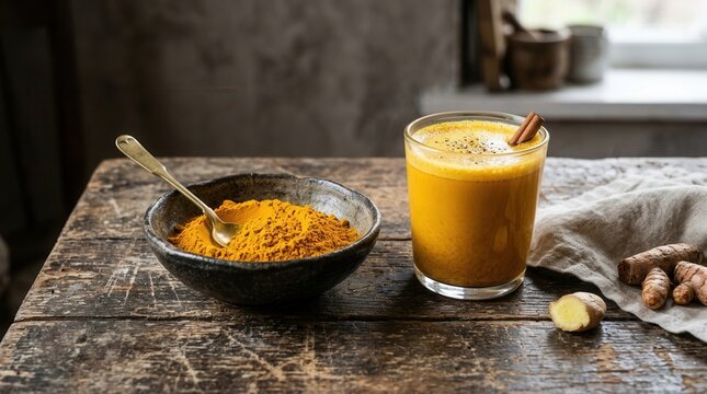 Golden Turmeric Elixir With Ginger And Cinnamon
