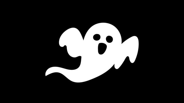 playful phantom ghost icon overlay for video editing widescreen