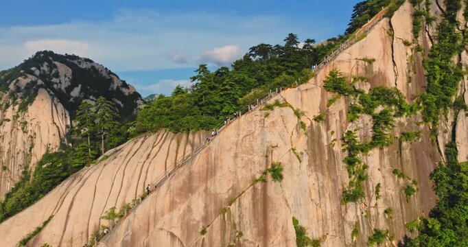 Mount Hua Sunrise Over Peaks 4K