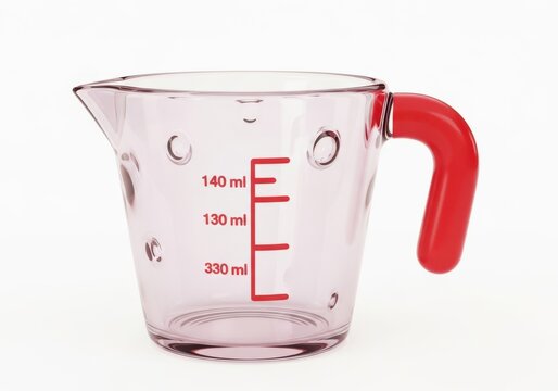 Soda can mockup with volume measurements