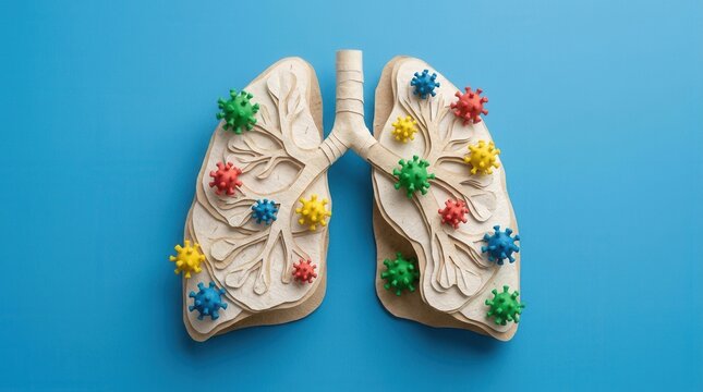 Respiratory System Infection And Viral Invasion Concept