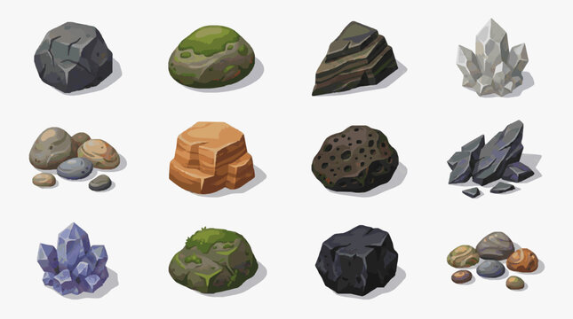 Collection of Geological Rock Samples.