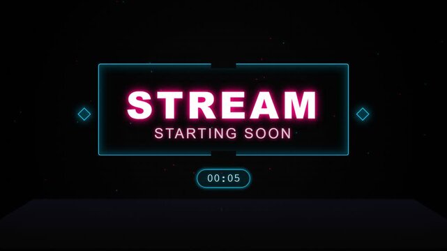 Modern Stream Countdown Banner Starting Soon.