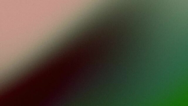 Grainy abstract background with diagonal red, green, and blush gradient
