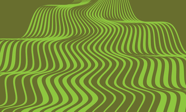 Simple Abstract nion and light nion colour thik to thin halftone rise wave line vector pattern texture.