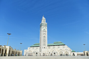 Obraz premium Hassan II Mosque Casablanca Morocco - Iconic Islamic Architecture