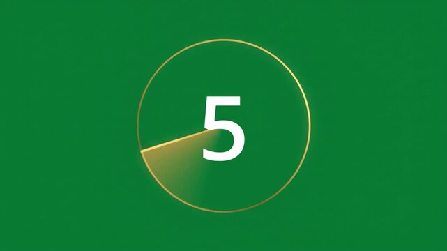 Green radar countdown loader animation from 10 to 1 with final GO text