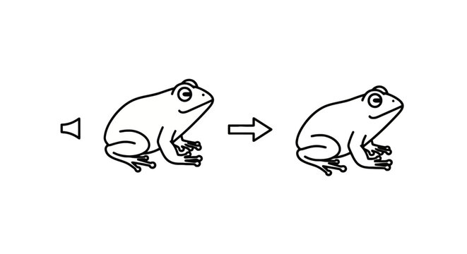 Frog Transforming into Another Frog.