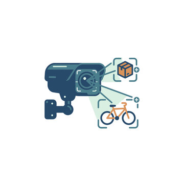 Smart surveillance camera with object recognition.